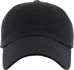 Black Adjustable Cotton Dad Hat - Classic Style