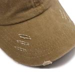 Criss Cross Ponytail Baseball Cap - Light Khaki
