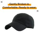 Black Adjustable Cotton Dad Hat - Classic Style