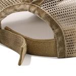 Criss Cross Ponytail Baseball Cap - Light Khaki