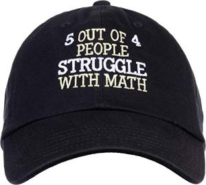 Funny Math Struggle Teacher Baseball Dad Hat
