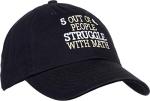 Funny Math Struggle Teacher Baseball Dad Hat