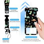 Dinosaur Badge Holder with Retractable Reel and Lanyard