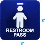 6pc Hall Pass Lanyards for School Kids