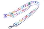 EASTEX Alphabet Lanyard Keychain for ID and Keys