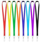 80 Pack Colorful Breakaway Lanyards for ID Badges