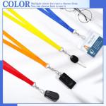 80 Pack Colorful Breakaway Lanyards for ID Badges