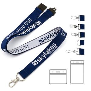 Customizable ID Badge Lanyard for Keys and Events