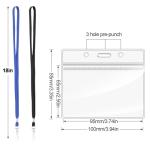 25 ID Badge Holders with Durable Lanyards