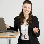 Cute Silicone Beaded Lanyard for ID Badges