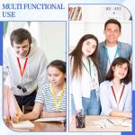 80 Pack Colorful Breakaway Lanyards for ID Badges