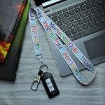 EASTEX Alphabet Lanyard Keychain for ID and Keys