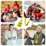 25 Pack Yellow Lanyards with Card Holder