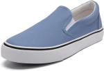 Light Blue Women's Casual Slip-On Canvas Sneakers