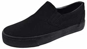 Kid's Classic All Black Slip-On Sneakers