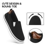 K KomForme Toddler Slip-On Canvas Sneakers, Size 12