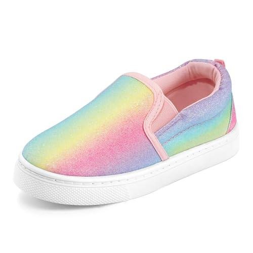 K KomForme Toddler Girls Boys Slip-On Canvas Sneakers