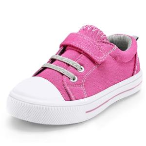 K KomForme Pink Canvas Toddler Sneakers, Size 13