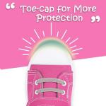 K KomForme Pink Canvas Toddler Sneakers, Size 13