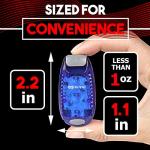 4 Pack Clip-On LED Safety Lights for Night Use