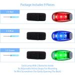 9 Pack Clip-On LED Safety Lights for Running