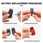 ROCKBROS Waterproof LED Safety Lights for Anytime Use