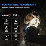 WUBEN E7 Mini Rechargeable LED Flashlight, 1800 Lumen