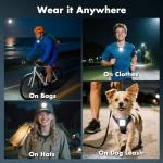 2 Pack Rechargeable Clip-On Safety Lights