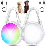 Rechargeable LED Dog Collar Lights, 2-Pack