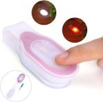 ALONEFIRE Magnetic Clip-on LED Flashlight - Red