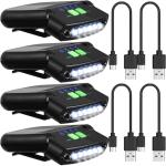 LED Clip-on Cap Lights - Rechargeable & Waterproof
