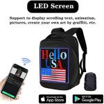 Welaso Bluetooth LED Backpack with Custom Sign Panel
