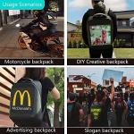 Welaso Bluetooth LED Backpack with Custom Sign Panel