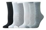 Amazon Essentials Women's Cotton Crew Socks, 6 Pairs