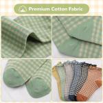 Ruffle and Stripe Women's Ankle Socks - 6 Pairs