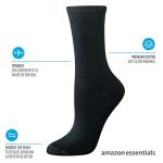 Amazon Essentials Women's Cotton Crew Socks, 6 Pairs
