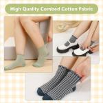 Ruffle and Stripe Women's Ankle Socks - 6 Pairs