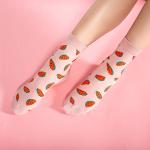 Funny Animal Food Design Crew Socks for Women
