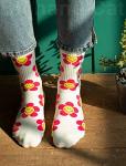 Cute Animal Pattern Crew Socks for Women