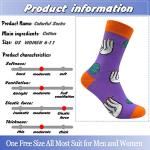 Colorful Combed Cotton Mid Calf Socks - 12 Pairs