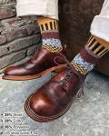 Colorful Men’s Funky Pattern Wool Dress Socks