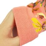 Colorful Flower Pattern Crew Socks for Women