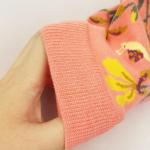 Colorful Flower Pattern Crew Socks for Women