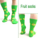 Colorful Combed Cotton Mid Calf Socks - 12 Pairs