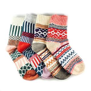 Joyca Women's Warm Multicolor Wool Winter Socks