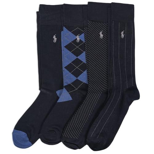 Polo Ralph Lauren Assorted Pattern Dress Crew Socks (4 Pack)