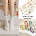 Women's Cute Cotton Crew Socks - 5 Pack