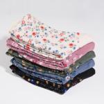 Floral Patterned Crew Socks for Women - 5 Pairs