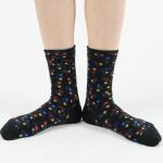 Floral Patterned Crew Socks for Women - 5 Pairs