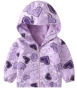 Happy Cherry Toddler Girls' Fleece Hoodie Jacket